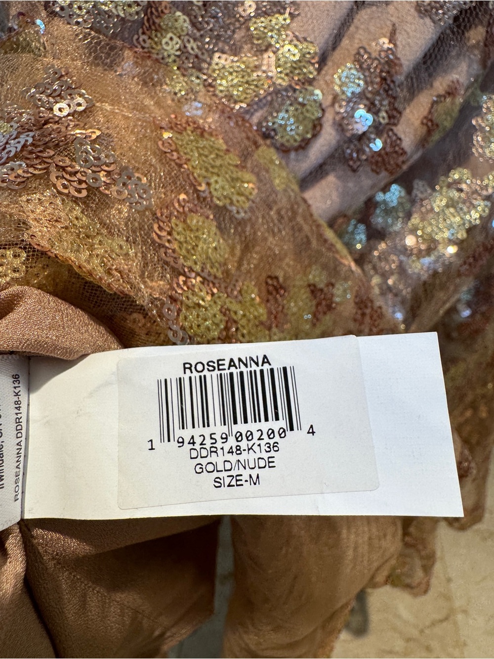 Dress the Population Sequin Blush Gold Dress - Picture 11 of 11